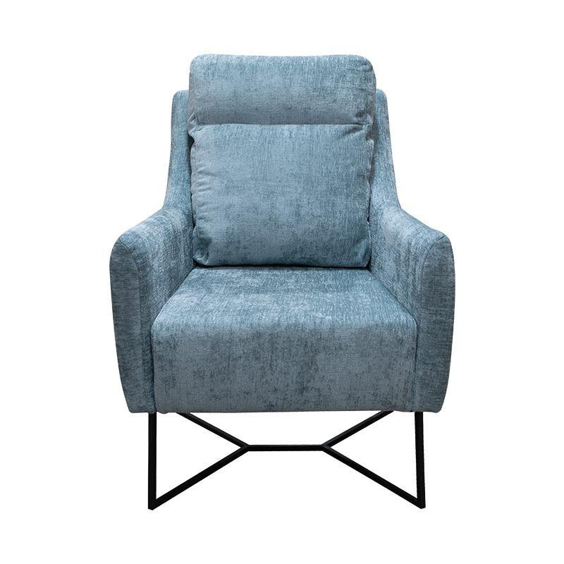 ΠΟΛΥΘΡΟΝΑ Fylliana New Giuliana MINT ΥΦΑΣΜΑ ΜΕ ΜΕΤΑΛΛΙΚΑ ΠΟΔΙΑ 70x90x100εκ