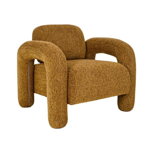 ΠΟΛΥΘΡΟΝΑ Fylliana Snug Lounge ΜΟΥΣΤΑΡΔΙ ΧΡΩΜΑ ΥΦΑΣΜΑΤΟΣ 75x85x80εκ