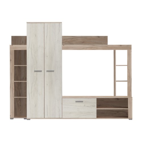 ΚΕΝΤΡΟ ΨΥΧΑΓΩΓΙΑΣ TALIN GREY OAK/WHITE OAK 233*35*185