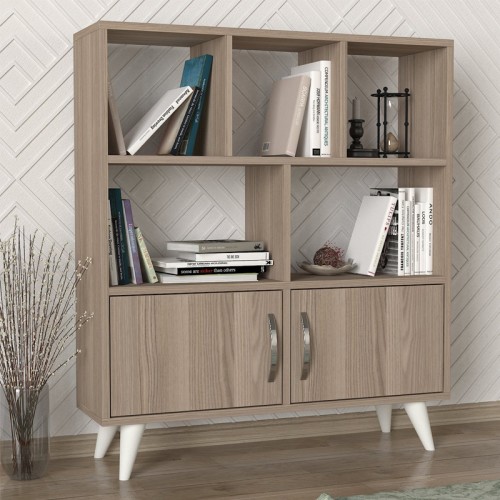 ΒΙΒΛΙΟΘΗΚΗ-ΡΑΦΙΕΡΑ Orbit GREY OAK 90*22*105