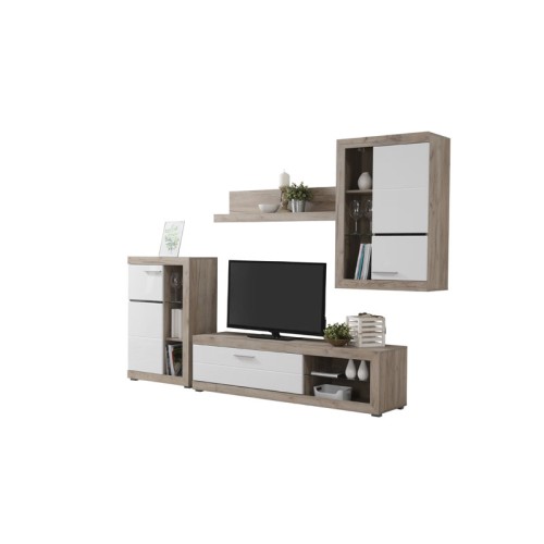ΚΕΝΤΡΟ ΨΥΧΑΓΩΓΙΑΣ ROSSO GREY OAK-ΛΕΥΚΗ ΛΑΚΚΑ 266.5*41.5*186