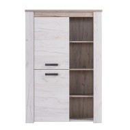 ΒΙΤΡΙΝΑ Kent POP Ν GREY OAK/WHITE OAK 99,5*36,5*146,5 ΦΑΥΓ