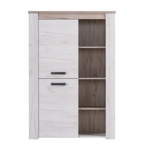ΒΙΤΡΙΝΑ Kent POP Ν GREY OAK/WHITE OAK 99,5*36,5*146,5 ΦΑΥΓ