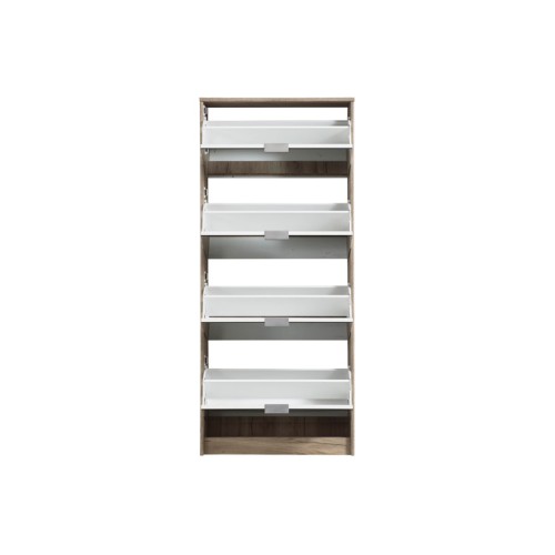 ΠΑΠΟΥΤΣΟΘΗΚΗ Hugo 24 Grey Oak ΜΕ ΚΑΘΡΕΦΤΗ 67*28*155
