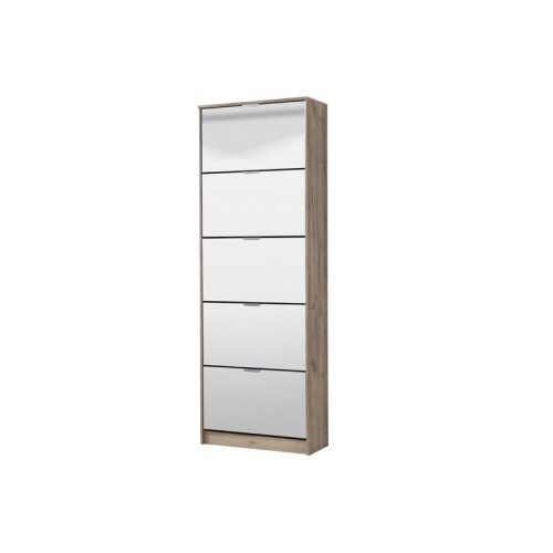 ΠΑΠΟΥΤΣΟΘΗΚΗ Hugo 25 Grey Oak ΜΕ ΚΑΘΡΕΦΤΗ 67*28*191.5