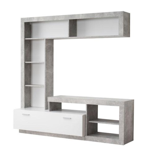 ΚΕΝΤΡΟ ΨΥΧΑΓΩΓΙΑΣ-ΣΥΝΘΕΣΗ GLEN ΛΕΥΚΟ-ΓΚΡΙ CONCRETE 170.5*41.5*107.5