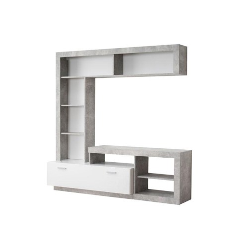 ΚΕΝΤΡΟ ΨΥΧΑΓΩΓΙΑΣ-ΣΥΝΘΕΣΗ GLEN ΛΕΥΚΟ-ΓΚΡΙ CONCRETE 170.5*41.5*107.5