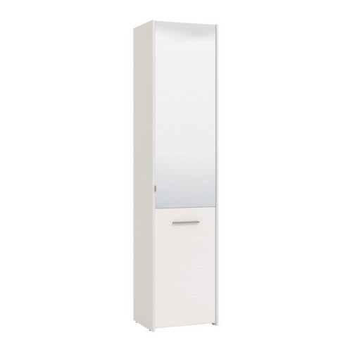 ΠΑΠΟΥΤΣΟΘΗΚΗ ΜΕ ΚΑΘΡΕΦΤΗ MENORCA 1K OG ΛΕΥΚΟ-ΛΕΥΚΟ HIGH GLOSS 46.5*37.5*199εκ
