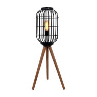 ΛΑΜΠΑ ΔΑΠΕΔΟΥ Fylliana Cresset ΜΑΥΡΟ ΧΡΩΜΑ 40x40x90εκ