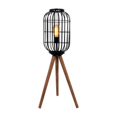 ΛΑΜΠΑ ΔΑΠΕΔΟΥ Fylliana Cresset ΜΑΥΡΟ ΧΡΩΜΑ 40x40x90εκ