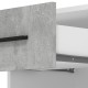 ΣΕΤ 2 ΚΟΜΟΔΙΝΑ VARADERO 2NO1F ΛΕΥΚΟ-CONCRETE 42x33x42εκ