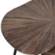 ΣΕΤ 2 ΤΡΑΠΕΖΑΚΙΑ ΣΑΛΟΝΙΟΥ Fylliana Gaia ΚΑΦΕ ΧΡΩΜΑ 76x52x45εκ & 76x52x38εκ