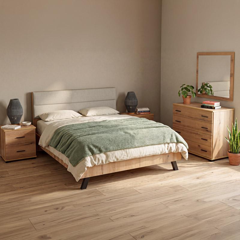 ΣΕΤ ΚΡΕΒΑΤΟΚΑΜΑΡΑΣ Fylliana Novera ARTISAN OAK ΣΕΤ ΚΡΕΒΑΤΟΚΑΜΑΡΑΣ Fylliana Novera ARTISAN OAK