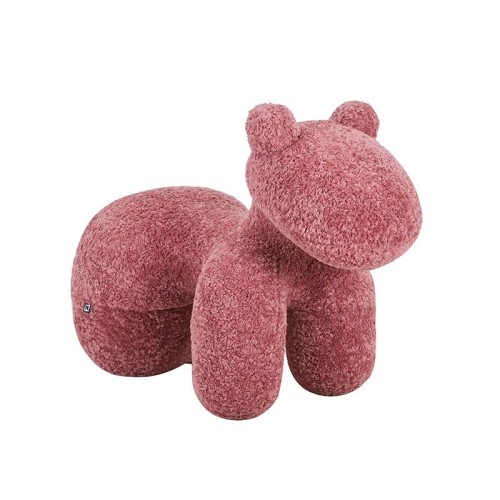 ΣΚΑΜΠΟ-ΠΟΥΦ Fylliana Teddy ΡΟΖ ΧΡΩΜΑ 55x110x83εκ
