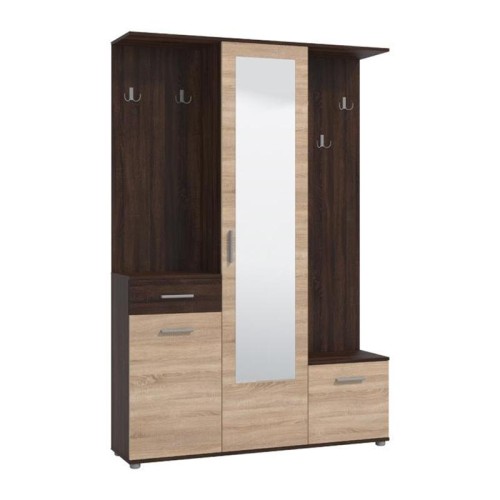 ΣΤΑΝΤ ΧΟΛ ΚΑΙ ΠΑΠΟΥΤΣΟΘΗΚΗ MARTIN DARK SONOMA/SONOMA 133,5x33x197,5εκ