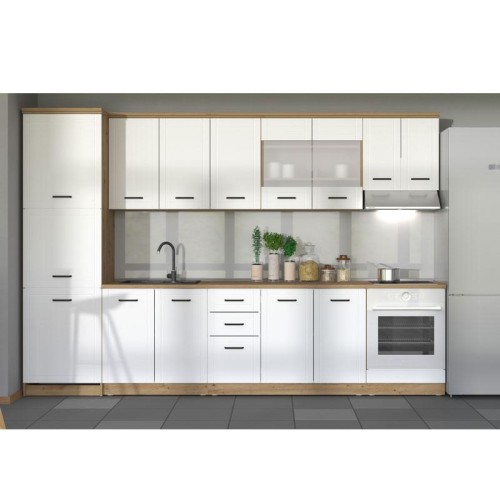 ΣΤΟΙΧΕΙΟ ΚΟΥΖΙΝΑΣ VALENCIA G60A ARTISAN-ΛΕΥΚΟ MAT FOIL 60x32x61εκ