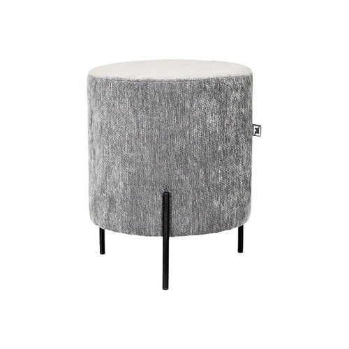 ΣΤΡΟΓΓΥΛΟ ΣΚΑΜΠΟ Fylliana New Lux ΓΚΡΙ ΧΡΩΜΑ 33x33x38εκ