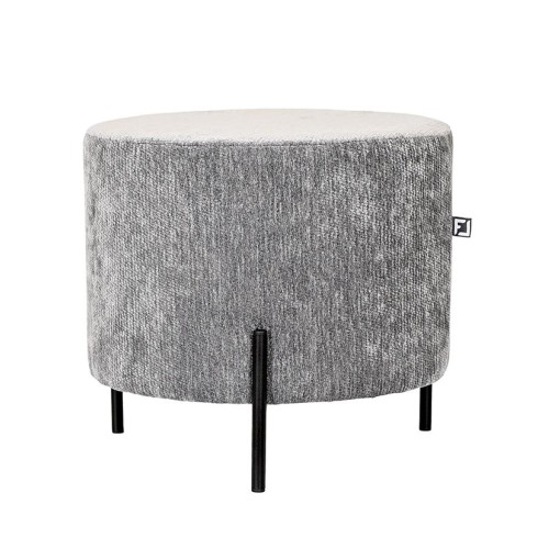 ΣΤΡΟΓΓΥΛΟ ΣΚΑΜΠΟ Fylliana New Lux ΓΚΡΙ ΧΡΩΜΑ 46x46x43εκ