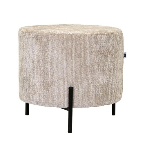 ΣΤΡΟΓΓΥΛΟ ΣΚΑΜΠΟ Fylliana New Lux ΜΠΕΖ ΧΡΩΜΑ 46x46x43εκ