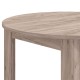 ΣΤΡΟΓΓΥΛΟ ΤΡΑΠΕΖΙ ΤΡΑΠΕΖΑΡΙΑΣ ANCONA GREY OAK 109x109x76,5εκ