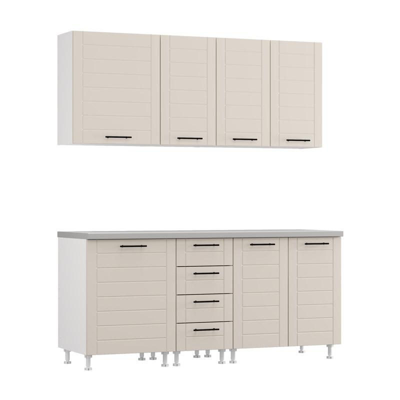 ΣΥΝΘΕΣΗ ΚΟΥΖΙΝΑΣ DRINA 180 ΛΕΥΚΟ-SAND HIGH GLOSS ΧΡΩΜΑ 180x60x213εκ ΣΥΝΘΕΣΗ ΚΟΥΖΙΝΑΣ DRINA 180 ΛΕΥΚΟ-SAND HIGH GLOSS ΧΡΩΜΑ 180x60x213εκ