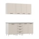 ΣΥΝΘΕΣΗ ΚΟΥΖΙΝΑΣ DRINA 180 ΛΕΥΚΟ-SAND HIGH GLOSS ΧΡΩΜΑ 180x60x213εκ ΣΥΝΘΕΣΗ ΚΟΥΖΙΝΑΣ DRINA 180 ΛΕΥΚΟ-SAND HIGH GLOSS ΧΡΩΜΑ 180x60x213εκ