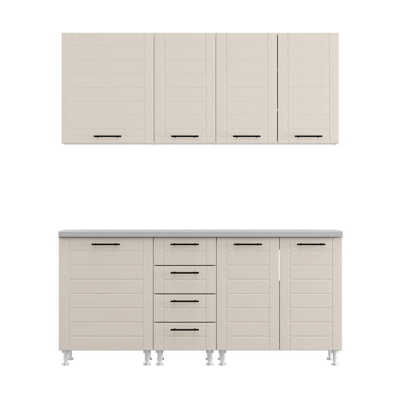 ΣΥΝΘΕΣΗ ΚΟΥΖΙΝΑΣ DRINA 180 ΛΕΥΚΟ-SAND HIGH GLOSS ΧΡΩΜΑ 180x60x213εκ ΣΥΝΘΕΣΗ ΚΟΥΖΙΝΑΣ DRINA 180 ΛΕΥΚΟ-SAND HIGH GLOSS ΧΡΩΜΑ 180x60x213εκ