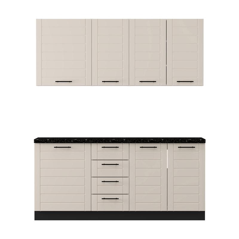 ΣΥΝΘΕΣΗ ΚΟΥΖΙΝΑΣ DRINA 180 ΛΕΥΚΟ-SAND HIGH GLOSS ΧΡΩΜΑ 180x60x213εκ ΣΥΝΘΕΣΗ ΚΟΥΖΙΝΑΣ DRINA 180 ΛΕΥΚΟ-SAND HIGH GLOSS ΧΡΩΜΑ 180x60x213εκ