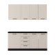 ΣΥΝΘΕΣΗ ΚΟΥΖΙΝΑΣ DRINA 180 ΛΕΥΚΟ-SAND HIGH GLOSS ΧΡΩΜΑ 180x60x213εκ ΣΥΝΘΕΣΗ ΚΟΥΖΙΝΑΣ DRINA 180 ΛΕΥΚΟ-SAND HIGH GLOSS ΧΡΩΜΑ 180x60x213εκ