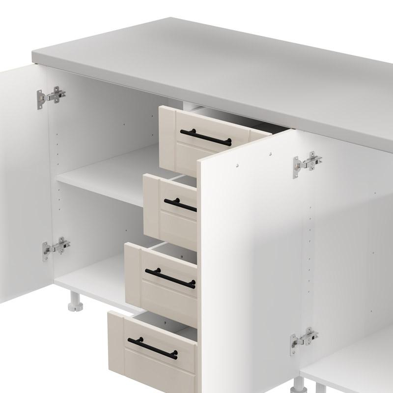 ΣΥΝΘΕΣΗ ΚΟΥΖΙΝΑΣ DRINA 180 ΛΕΥΚΟ-SAND HIGH GLOSS ΧΡΩΜΑ 180x60x213εκ ΣΥΝΘΕΣΗ ΚΟΥΖΙΝΑΣ DRINA 180 ΛΕΥΚΟ-SAND HIGH GLOSS ΧΡΩΜΑ 180x60x213εκ