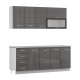 ΣΥΝΘΕΣΗ ΚΟΥΖΙΝΑΣ UNA 200 ΛΕΥΚΟ-ΓΚΡΙ HIGH GLOSS ΧΡΩΜΑ 200x60x213εκ ΣΥΝΘΕΣΗ ΚΟΥΖΙΝΑΣ UNA 200 ΛΕΥΚΟ-ΓΚΡΙ HIGH GLOSS ΧΡΩΜΑ 200x60x213εκ