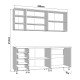 ΣΥΝΘΕΣΗ ΚΟΥΖΙΝΑΣ UNA 200 ΛΕΥΚΟ-ΓΚΡΙ HIGH GLOSS ΧΡΩΜΑ 200x60x213εκ ΣΥΝΘΕΣΗ ΚΟΥΖΙΝΑΣ UNA 200 ΛΕΥΚΟ-ΓΚΡΙ HIGH GLOSS ΧΡΩΜΑ 200x60x213εκ