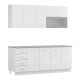 ΣΥΝΘΕΣΗ ΚΟΥΖΙΝΑΣ UNA 200 ΛΕΥΚΟ-ΛΕΥΚΟ HIGH GLOSS ΧΡΩΜΑ 200x60x213εκ ΣΥΝΘΕΣΗ ΚΟΥΖΙΝΑΣ UNA 200 ΛΕΥΚΟ-ΛΕΥΚΟ HIGH GLOSS ΧΡΩΜΑ 200x60x213εκ