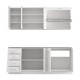 ΣΥΝΘΕΣΗ ΚΟΥΖΙΝΑΣ UNA 200 ΛΕΥΚΟ-ΛΕΥΚΟ HIGH GLOSS ΧΡΩΜΑ 200x60x213εκ ΣΥΝΘΕΣΗ ΚΟΥΖΙΝΑΣ UNA 200 ΛΕΥΚΟ-ΛΕΥΚΟ HIGH GLOSS ΧΡΩΜΑ 200x60x213εκ