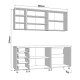 ΣΥΝΘΕΣΗ ΚΟΥΖΙΝΑΣ UNA 200 ΛΕΥΚΟ-ΛΕΥΚΟ HIGH GLOSS ΧΡΩΜΑ 200x60x213εκ ΣΥΝΘΕΣΗ ΚΟΥΖΙΝΑΣ UNA 200 ΛΕΥΚΟ-ΛΕΥΚΟ HIGH GLOSS ΧΡΩΜΑ 200x60x213εκ
