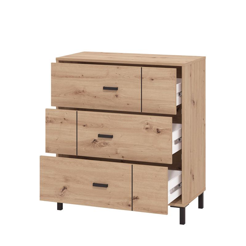 ΣΥΡΤΑΡΙΕΡΑ ALERIA 80 3F ARTISAN OAK ΧΡΩΜΑ 77x40x90εκ ΣΥΡΤΑΡΙΕΡΑ ALERIA 80 3F ARTISAN OAK ΧΡΩΜΑ 77x40x90εκ