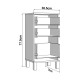 ΣΥΡΤΑΡΙΕΡΑ ALMOND 38 3F ΛΕΥΚΟ ΧΡΩΜΑ 39x35x78εκ ΣΥΡΤΑΡΙΕΡΑ ALMOND 38 3F ΛΕΥΚΟ ΧΡΩΜΑ 39x35x78εκ