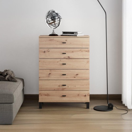 ΣΥΡΤΑΡΙΕΡΑ ALMOND 77 6F ARTISAN OAK ΧΡΩΜΑ 77x35x78εκ ΣΥΡΤΑΡΙΕΡΑ ALMOND 77 6F ARTISAN OAK ΧΡΩΜΑ 77x35x78εκ