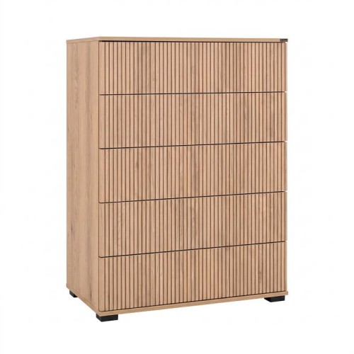 ΣΥΡΤΑΡΙΕΡΑ Fylliana New Imperium 5F NATURAL CANELLA OAK ΧΡΩΜΑ 90x44x127εκ