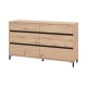 ΣΥΡΤΑΡΙΕΡΑ MARRON 157 6F ARTISAN OAK/ΜΑΥΡΟ ΜΑΤΤ ΧΡΩΜΑ 157x40x90εκ ΣΥΡΤΑΡΙΕΡΑ MARRON 157 6F ARTISAN OAK/ΜΑΥΡΟ ΜΑΤΤ ΧΡΩΜΑ 157x40x90εκ