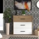 ΣΥΡΤΑΡΙΕΡΑ VARADERO 3F ARTISAN OAK-ΛΕΥΚΟ 80,5x33x80,5εκ fld