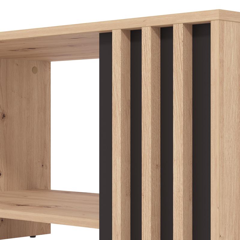 ΤΡΑΠΕΖΑΚΙ ΣΑΛΟΝΙΟΥ LAVAL ARTISAN ΟΑΚ/ΜΑΥΡΟ 90x50x46εκ