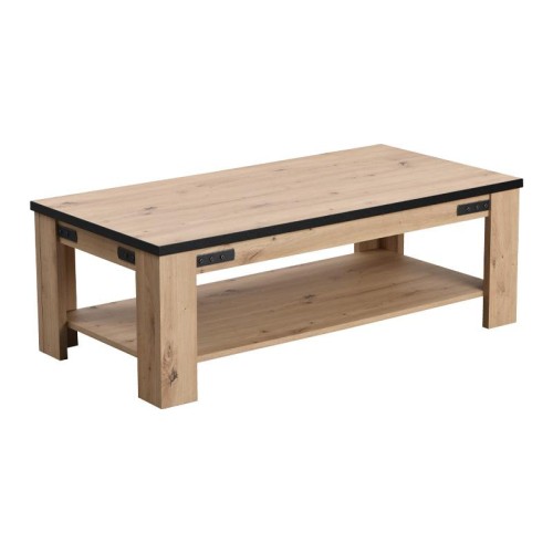 ΤΡΑΠΕΖΑΚΙ ΣΑΛΟΝΙΟΥ LAZIO KS ARTISAΝ OAK / ΜΑΥΡΟ 120*60*41.5