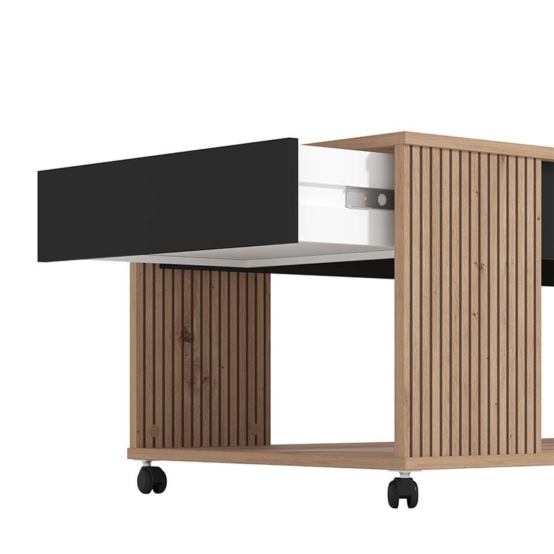 ΤΡΑΠΕΖΑΚΙ ΣΑΛΟΝΙΟΥ MAYENNE ARTISAN OAK-ΜΑΥΡΟ MAT 101x55x45εκ ΤΡΑΠΕΖΑΚΙ ΣΑΛΟΝΙΟΥ MAYENNE ARTISAN OAK-ΜΑΥΡΟ MAT 101x55x45εκ
