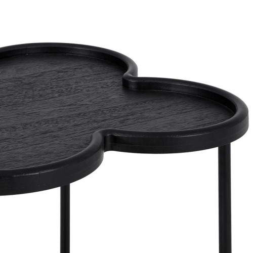 ΤΡΑΠΕΖΑΚΙ ΣΑΛΟΝΙΟΥ MDF Fylliana FL03247 ΜΑΥΡΟ ΧΡΩΜΑ 60x67εκ
