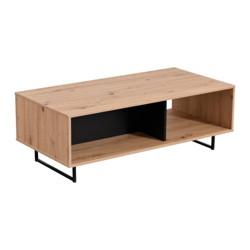 ΤΡΑΠΕΖΑΚΙ ΣΑΛΟΝΙΟΥ SARDINIA ARTISAN OAK / ΜΑΥΡΟ 120.5*60.5*42.5