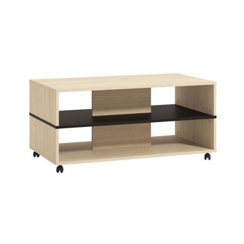 ΤΡΑΠΕΖΑΚΙ ΣΑΛΟΝΙΟΥ SAVIO LIGHT PORT OAK/BLACK OAK 101x55x48εκ