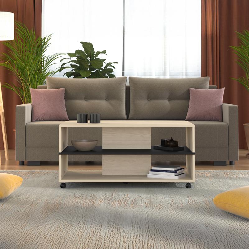 ΤΡΑΠΕΖΑΚΙ ΣΑΛΟΝΙΟΥ SAVIO LIGHT PORT OAK/BLACK OAK 101x55x48εκ ΤΡΑΠΕΖΑΚΙ ΣΑΛΟΝΙΟΥ SAVIO LIGHT PORT OAK/BLACK OAK 101x55x48εκ