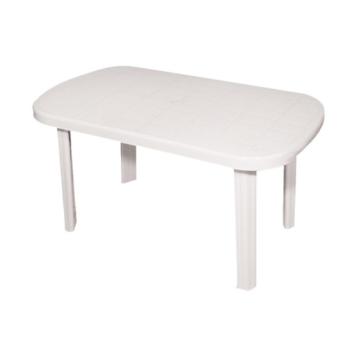 ΤΡΑΠΕΖΙ ΕΞΟΧΗΣ ΟΒΑΛ Fylliana VENEZIA ΛΕΥΚΟ 140x85x70εκ