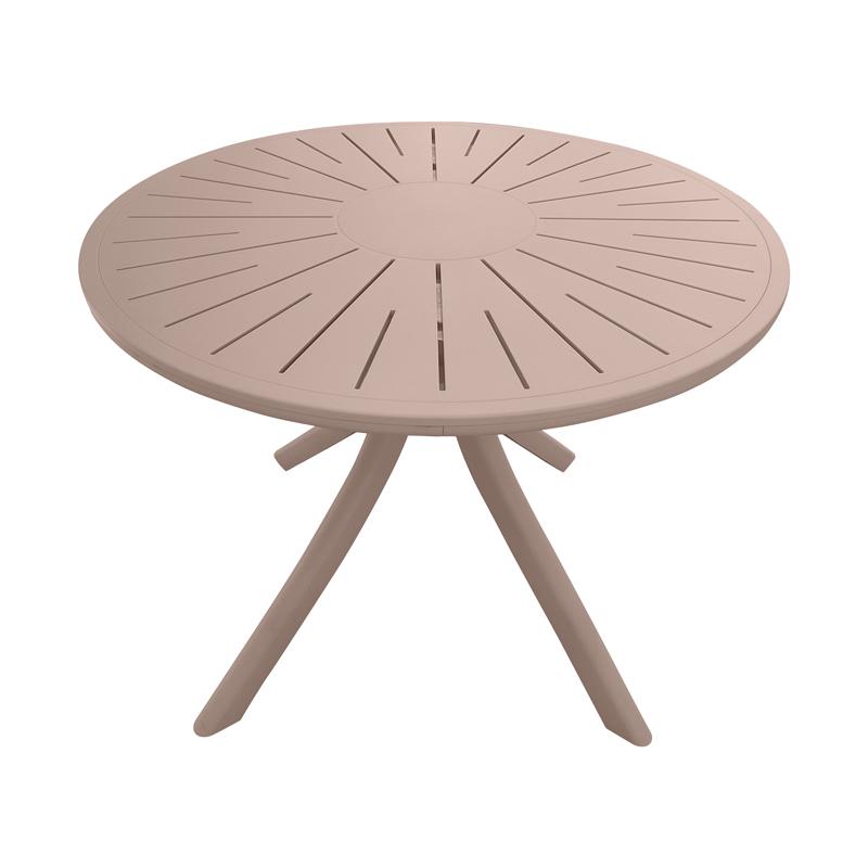 ΤΡΑΠΕΖΙ ΠΛΑΣΤΙΚΟ ΣΤΡΟΓΓΥΛΟ FYLLIANA FL8100 CAPPUCCINO ΧΡΩΜΑ 100x75εκ ΤΡΑΠΕΖΙ ΠΛΑΣΤΙΚΟ ΣΤΡΟΓΓΥΛΟ FYLLIANA FL8100 CAPPUCCINO ΧΡΩΜΑ 100x75εκ